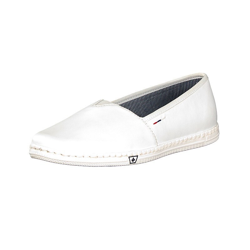 Slip On Damske - Rieker M2770-81 Biele Topánky